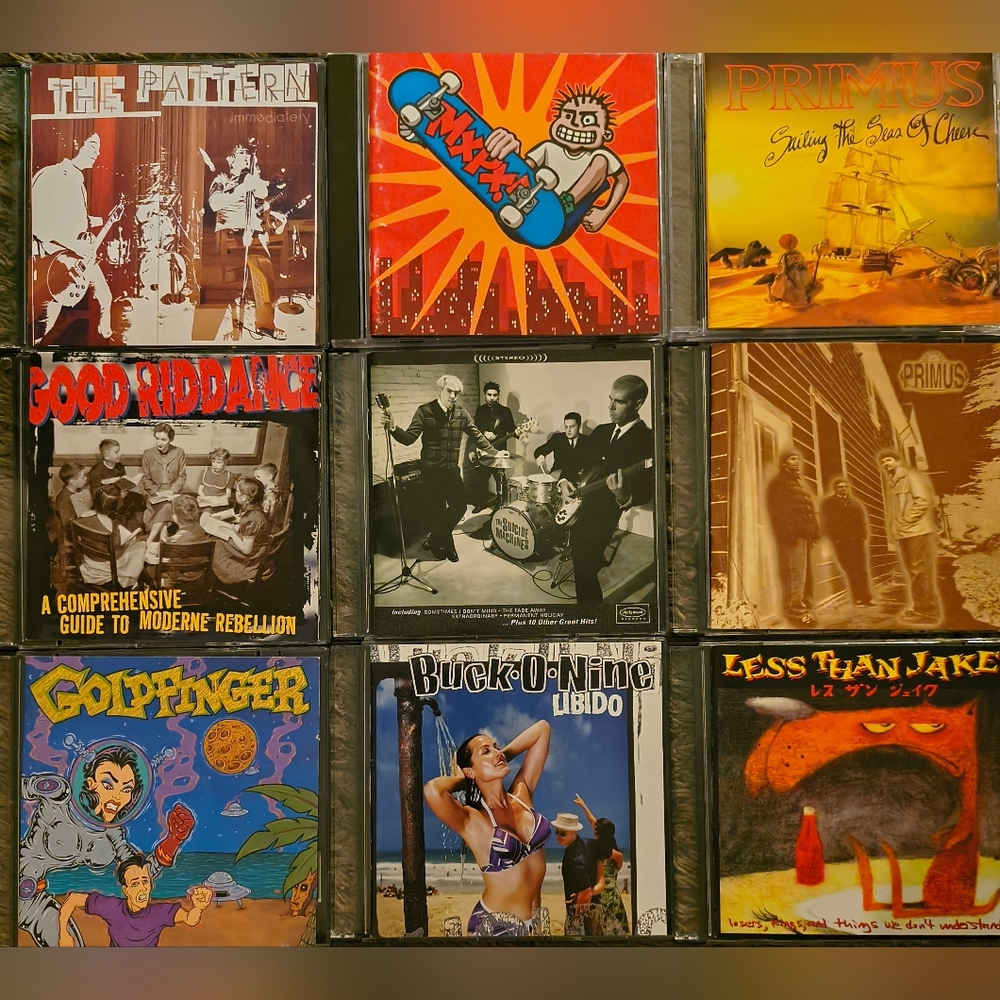 Less Than Jake, Suicide Machines, Buck O Nine, Primus, MXPX 9 Punk CD Collection